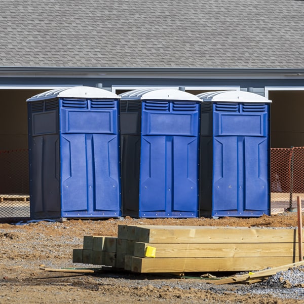 how often are the porta potties cleaned and serviced during a rental period in Williamston SC